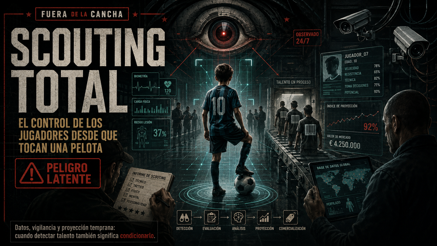 Scouting Total: el control de los jugadores desde que tocan una pelota